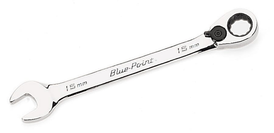 15 mm 12-Point Metric 15° Offset Ratcheting Combination Wrench (Blue-Point®) | BOERM15 15 mm 12-Point Metric 15° Offset Ratcheting Combination Wrench (Blue-Point®) | BOERM15